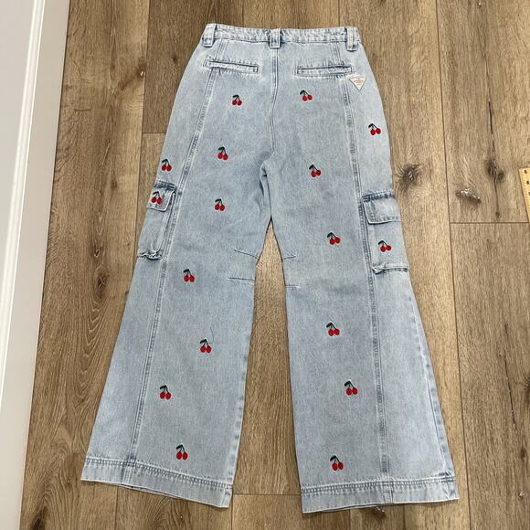 Embroidered Light Blue Boyfriend Jeans - Picture 11 of 14